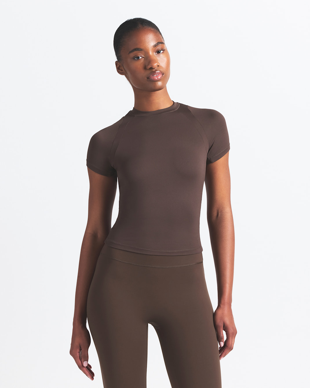 NikeSKIMS Airy Women's Baby T-Shirt - NSKM DARK SEPIA