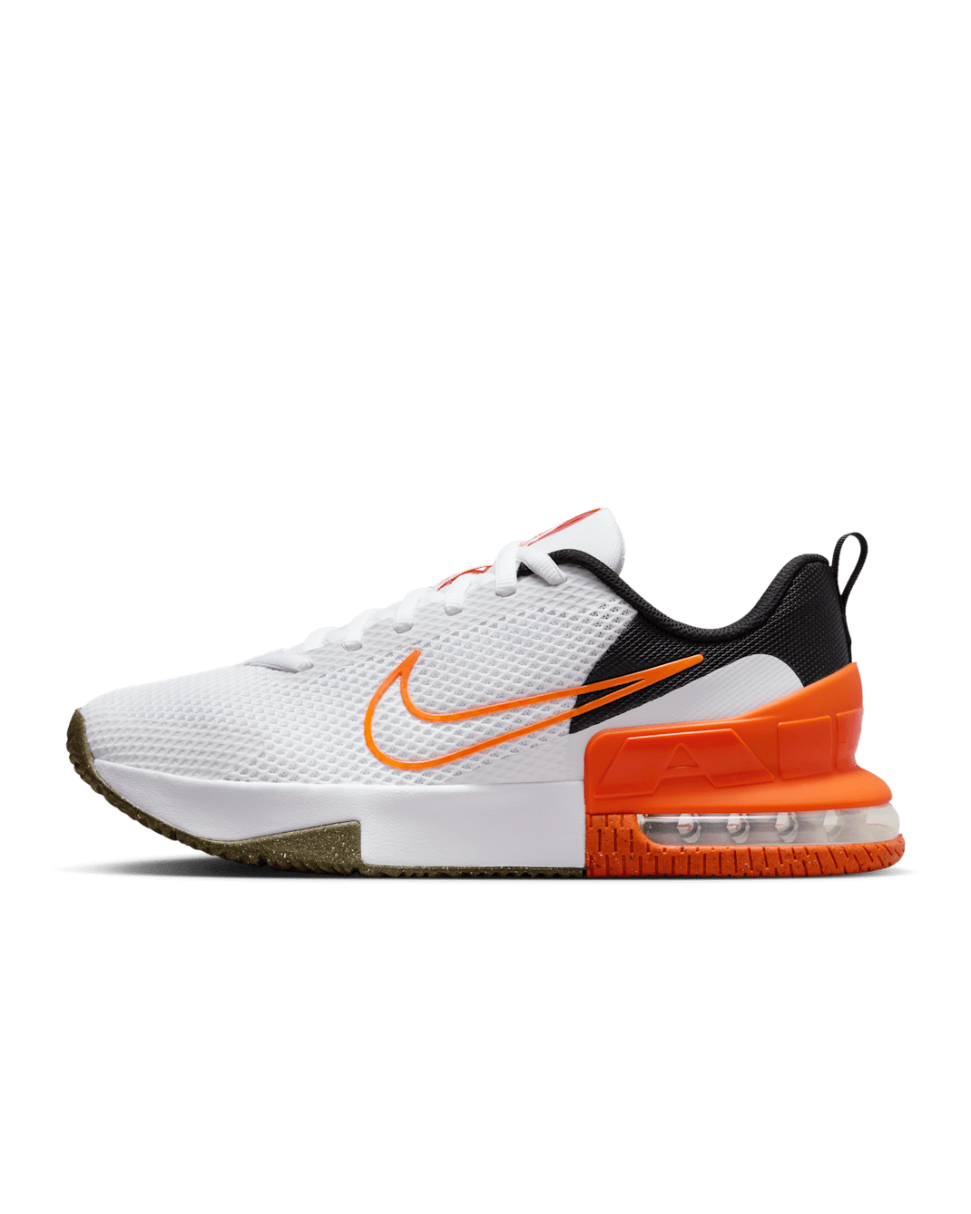 Chaussure d'entraînement Nike Air Max Alpha Trainer 6 pour homme - Blanc/Noir/Safety Orange
