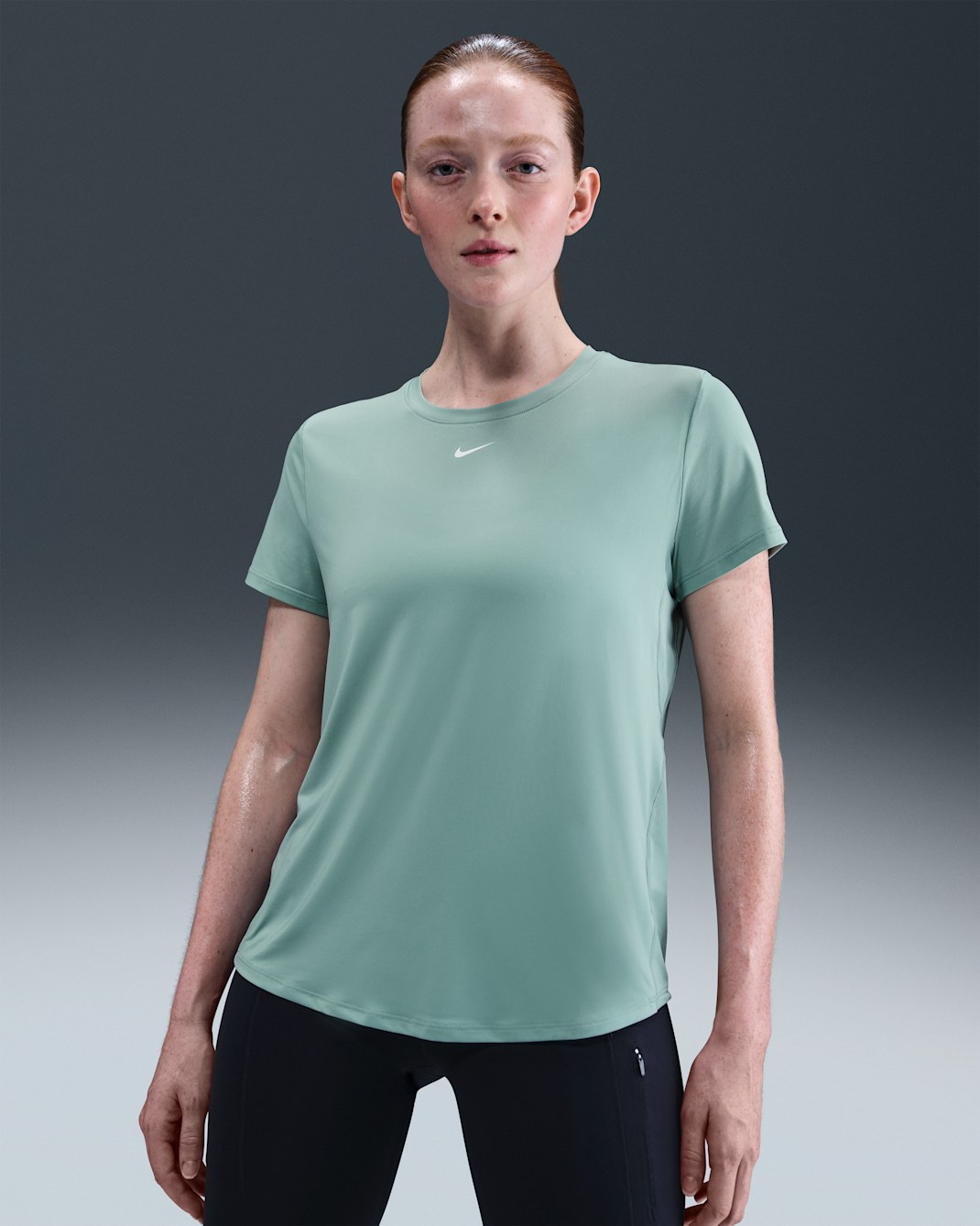 Nike One Classic Dri-FIT Kurzarm-Oberteil für Damen - Cannon/Weiß