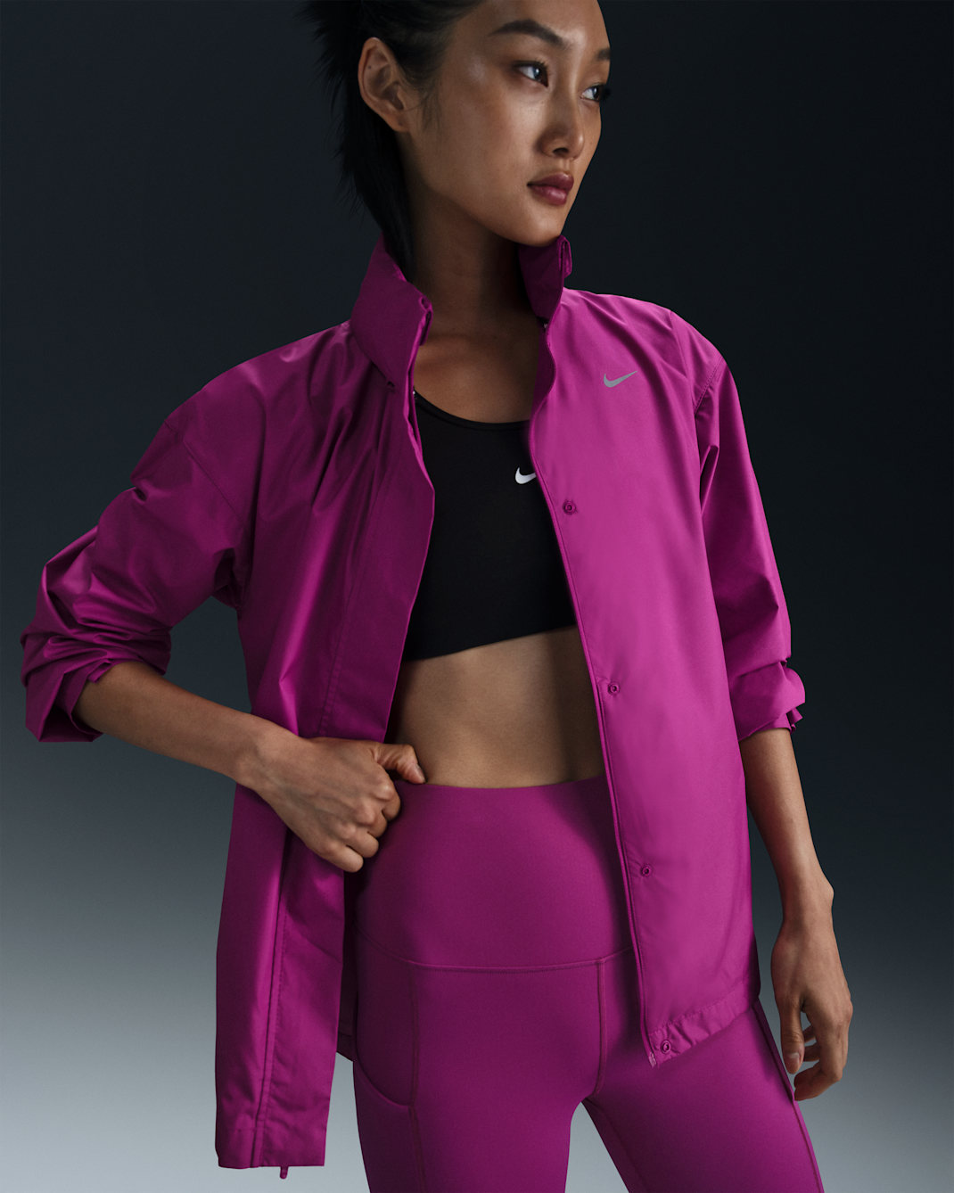 Nike Fast Women's Repel Running Jacket - Hot Fuchsia
