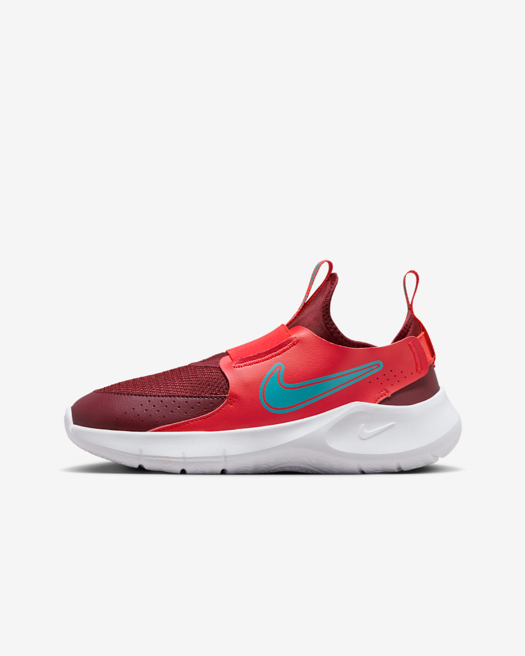 Tenis de correr en pavimento para niños grandes Nike Flex Runner 3 - Carmesí claro/Rojo team oscuro/Blanco/Cactus empolvado