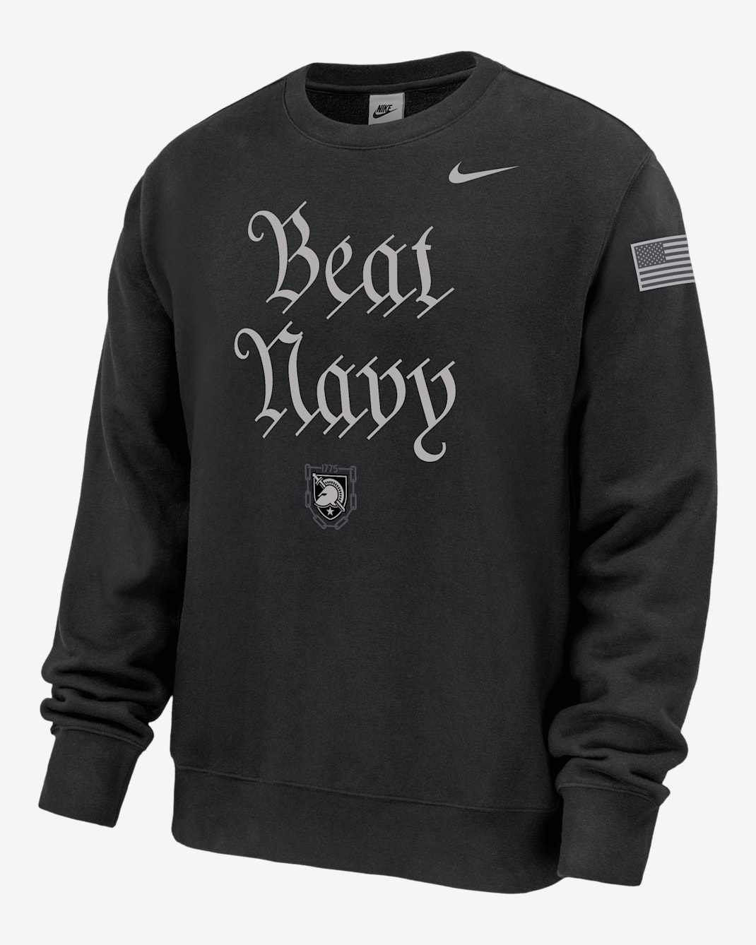 Army Rivalry Club Men's Nike College Pullover Crew - Black