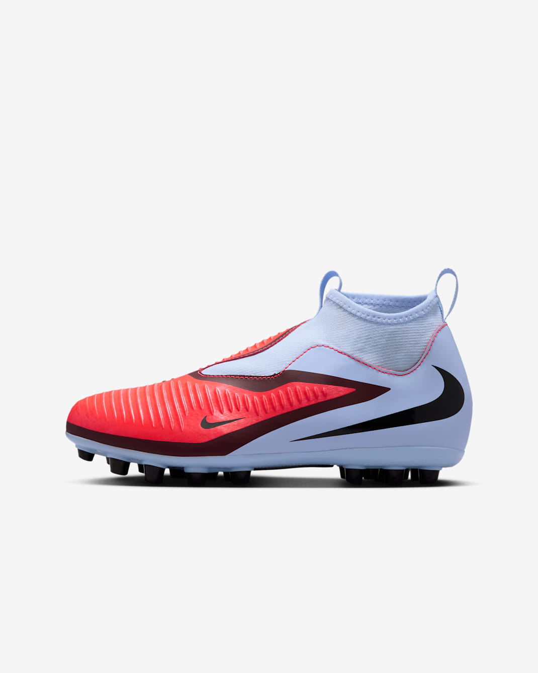 Scarpa da calcio per erba artificiale Nike Jr. Phantom 6 High Academy – Ragazzo/a - Royal Tint/Nero/Bright Crimson