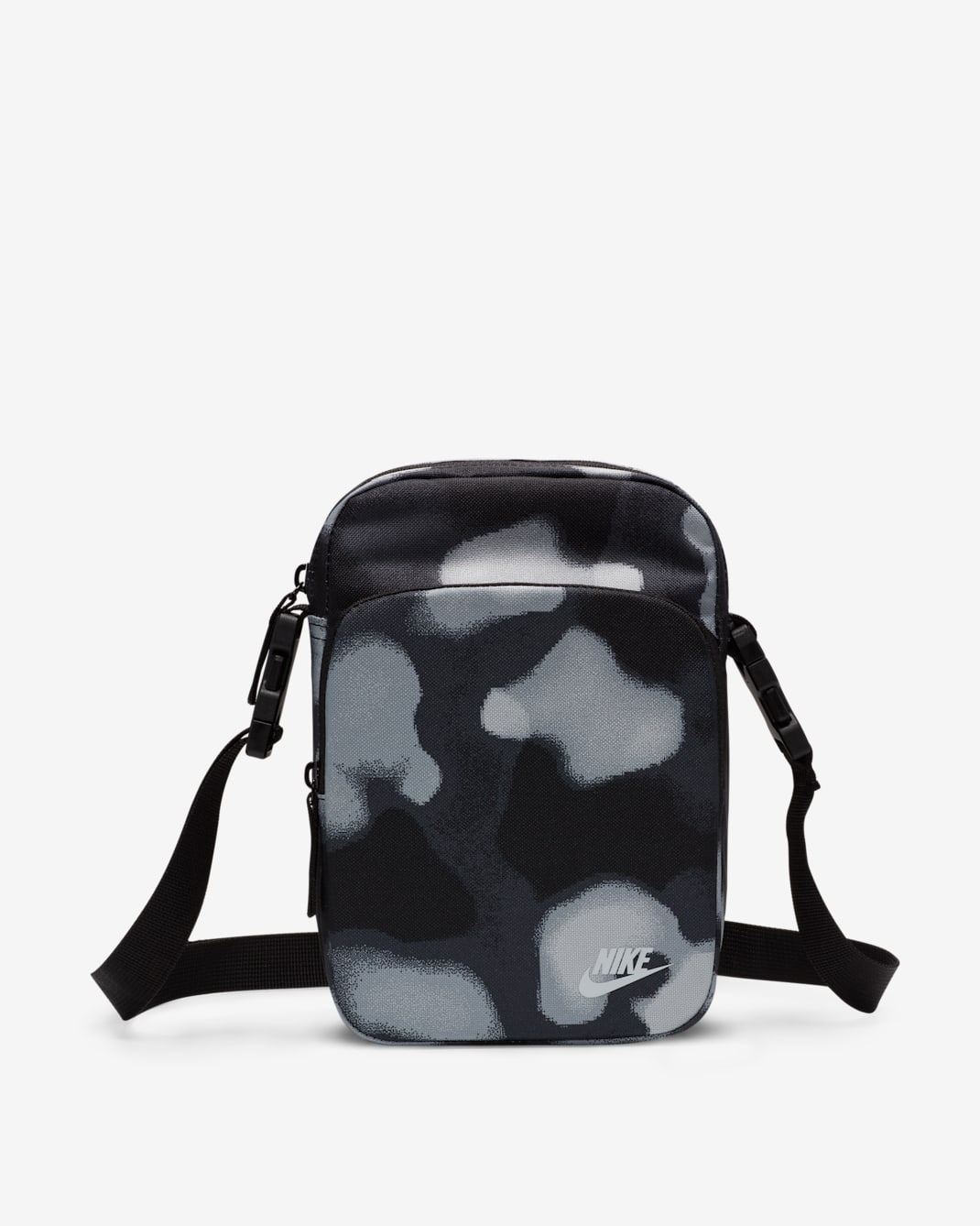 Nike Heritage Cross-Body Bag (4L) - Black/White/Black