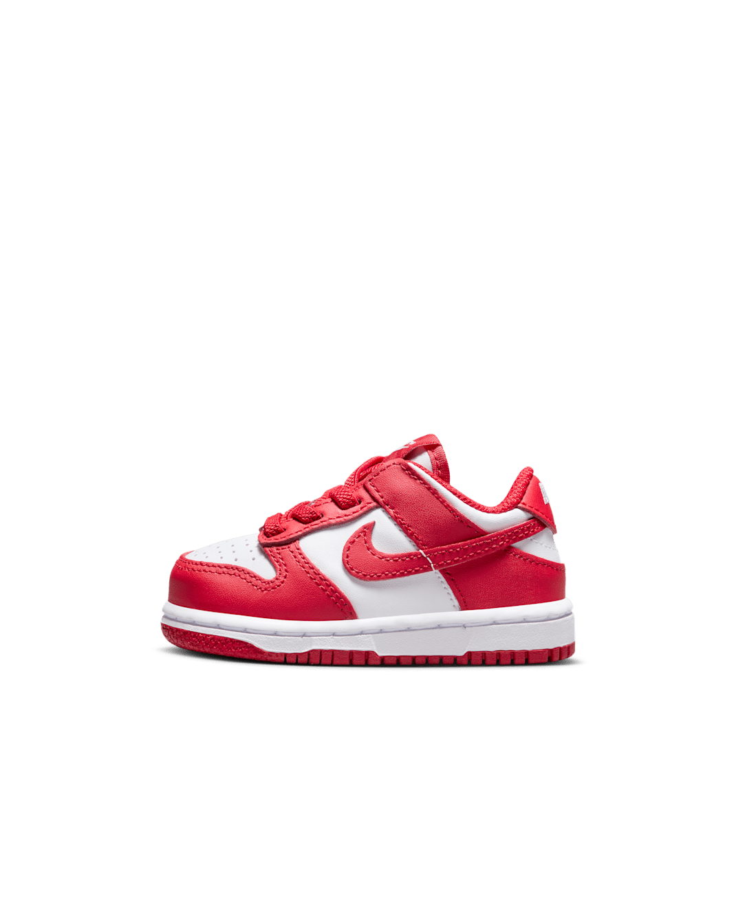 Nike Dunk Low Baby/Toddler Shoes - White/White/University Red