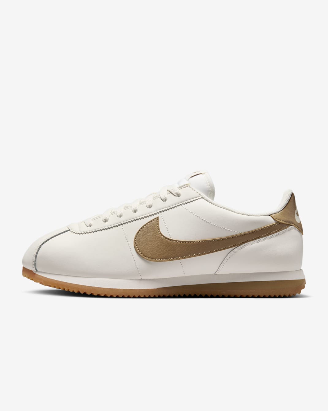 Nike Cortez 皮革男鞋 - Sail/Gum Yellow/Parachute Beige