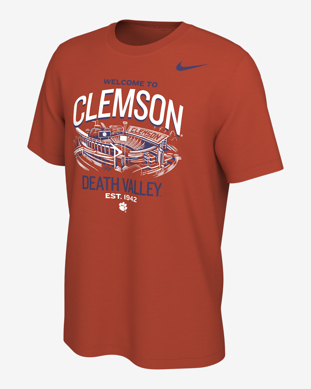 Clemson Men's Nike College T-Shirt - Team Orange