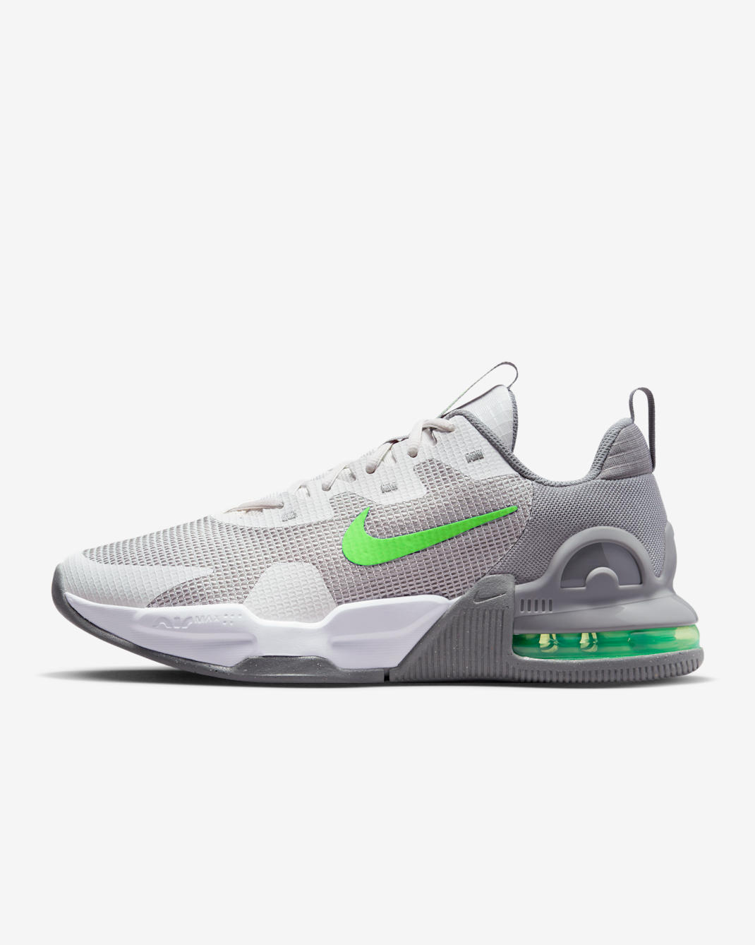 Nike Air Max Alpha Trainer 5 Men's Workout Shoes - Phantom/White/Flat Pewter/Green Strike