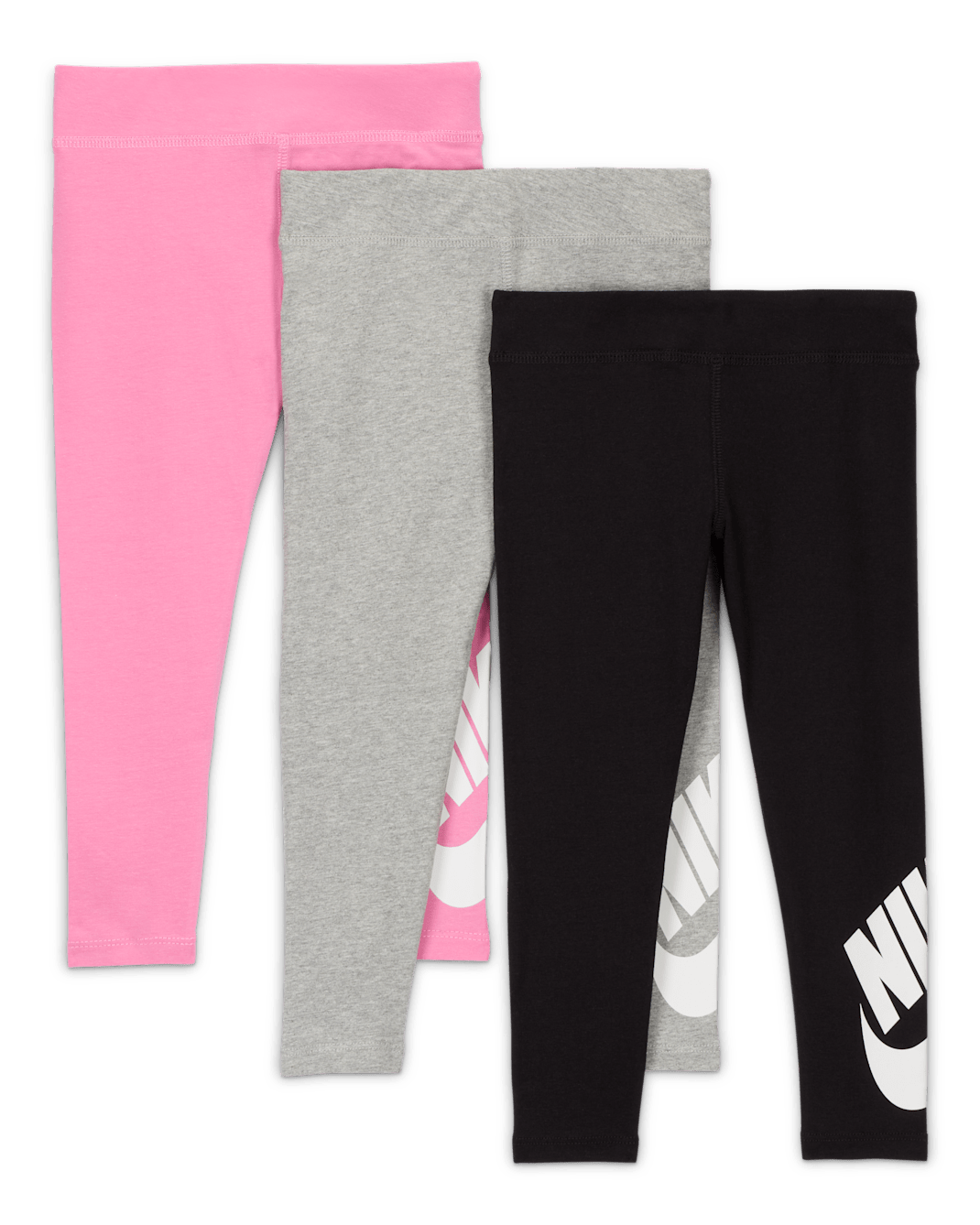 Nike Club Little Kids' Leggings (3-Pack) - Black