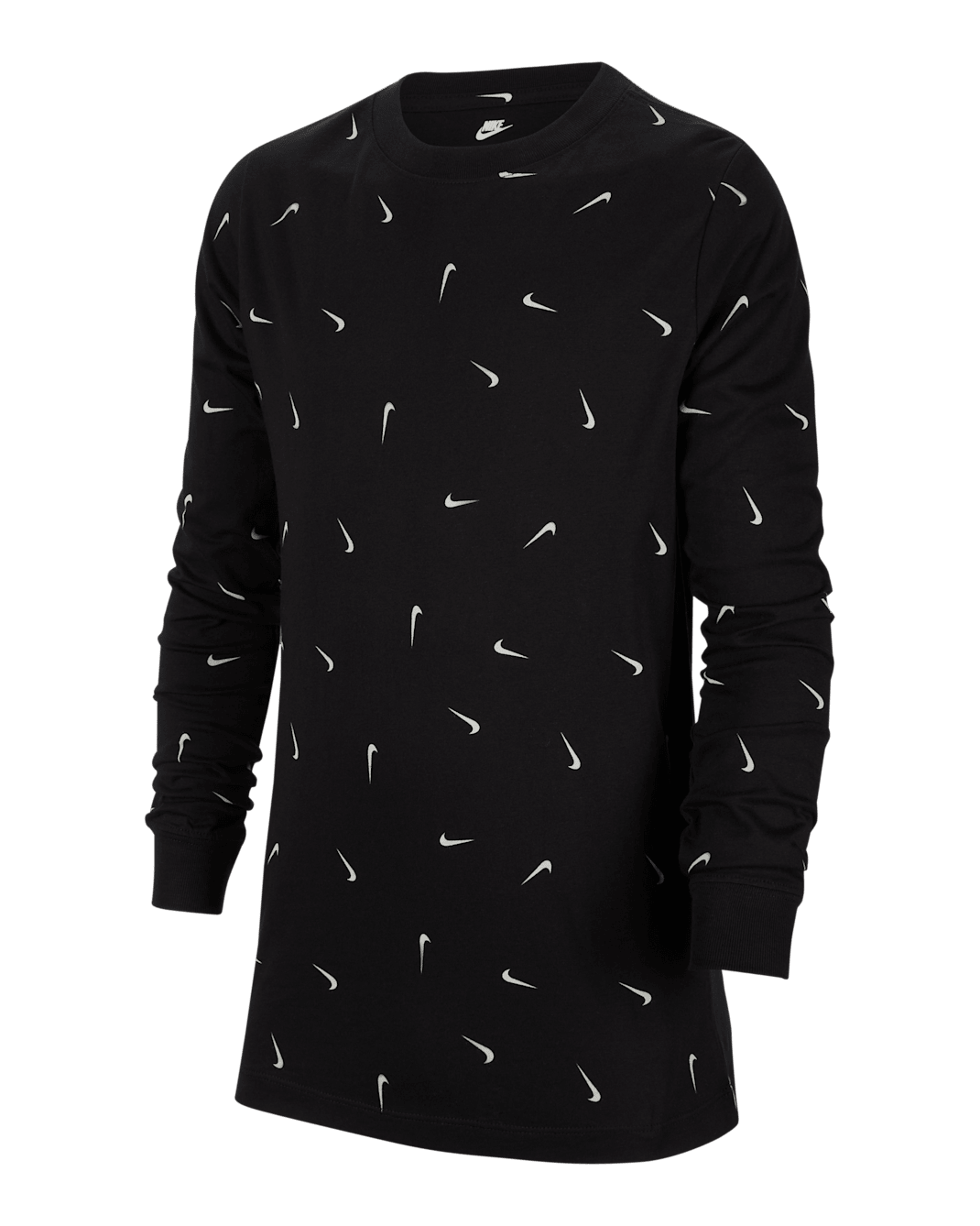 Nike Sportswear 大童 (男童) 長袖 T 恤 - 黑色
