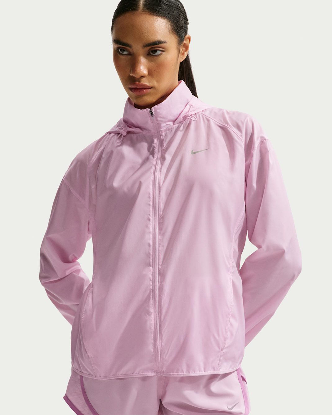 Nike Tempo Women's Repel Running Jacket - Pink Foam