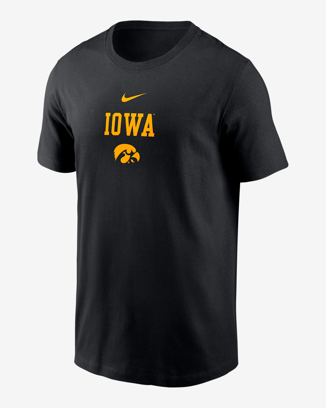 Iowa 2-Hit Stacked Men's Nike College T-Shirt - Black