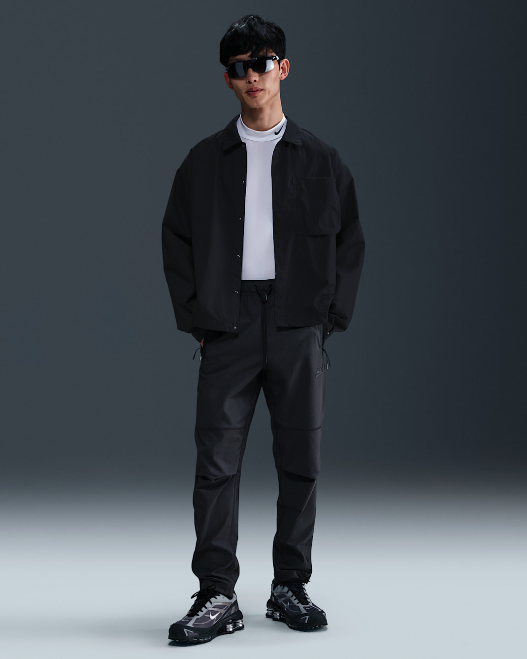 Nike Tech Men's Woven Pants - Anthracite/Black