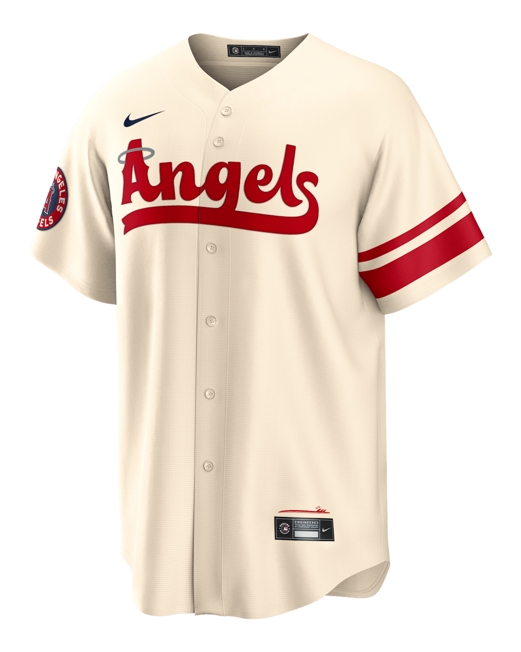 Jersey de béisbol Replica para hombre MLB Los Angeles Angels City Connect - Crema