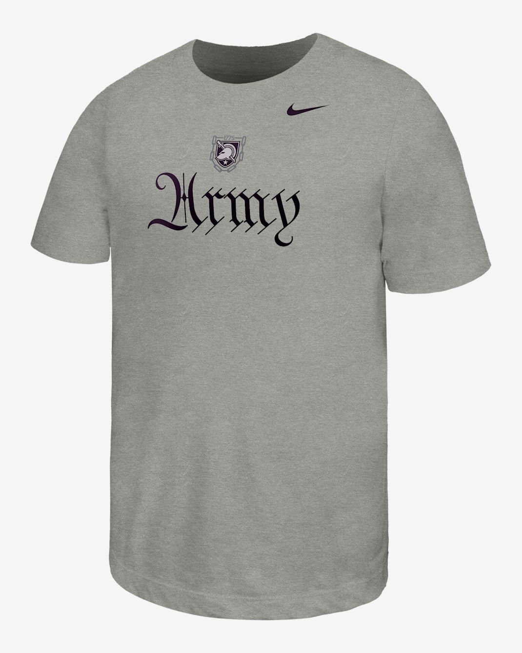 Army Rivalry Script Big Kids' Nike College T-Shirt - Grey