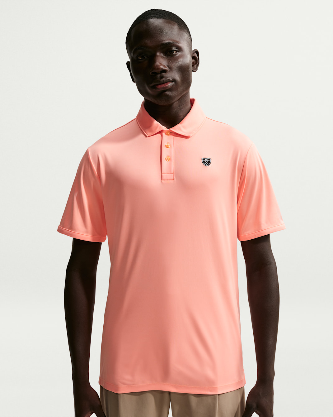 Pánská golfová polokošile Nike Par Dri-FIT - Orange Pulse/Orange Pulse