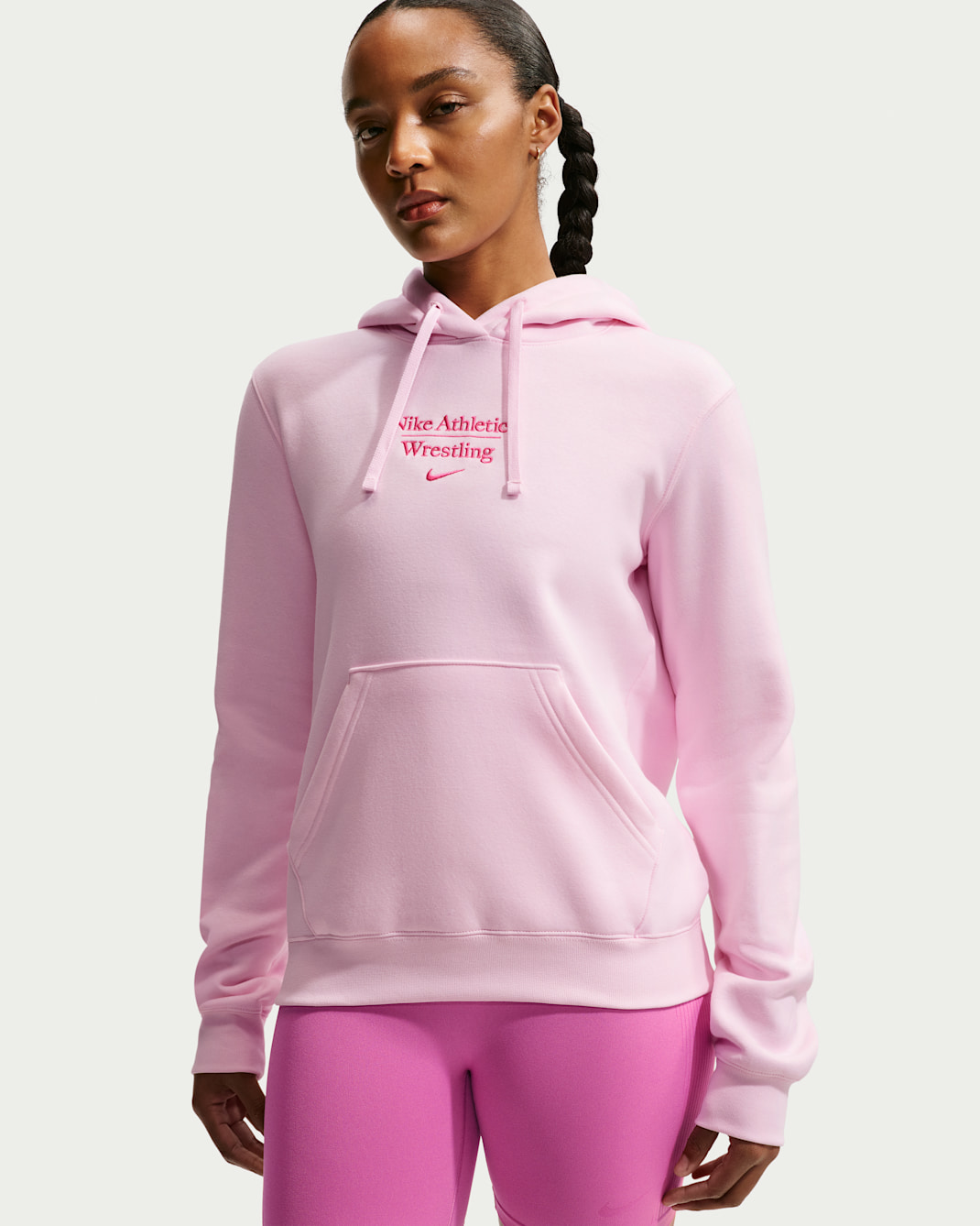 Nike Women's Wrestling Pullover Hoodie - Pink Foam/Pink