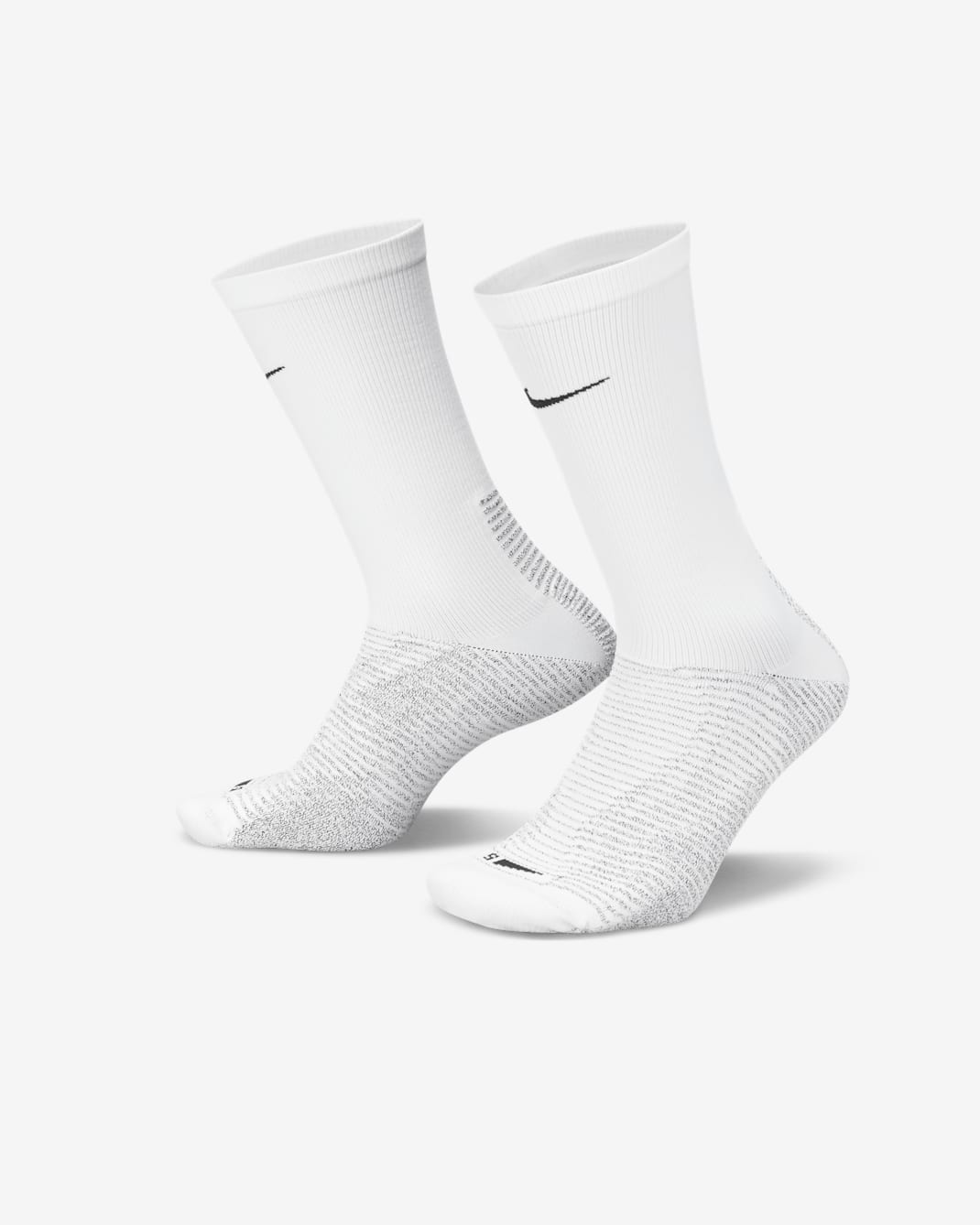 Chaussettes de football mi-mollet NikeGrip Vapor Strike - Blanc/Noir