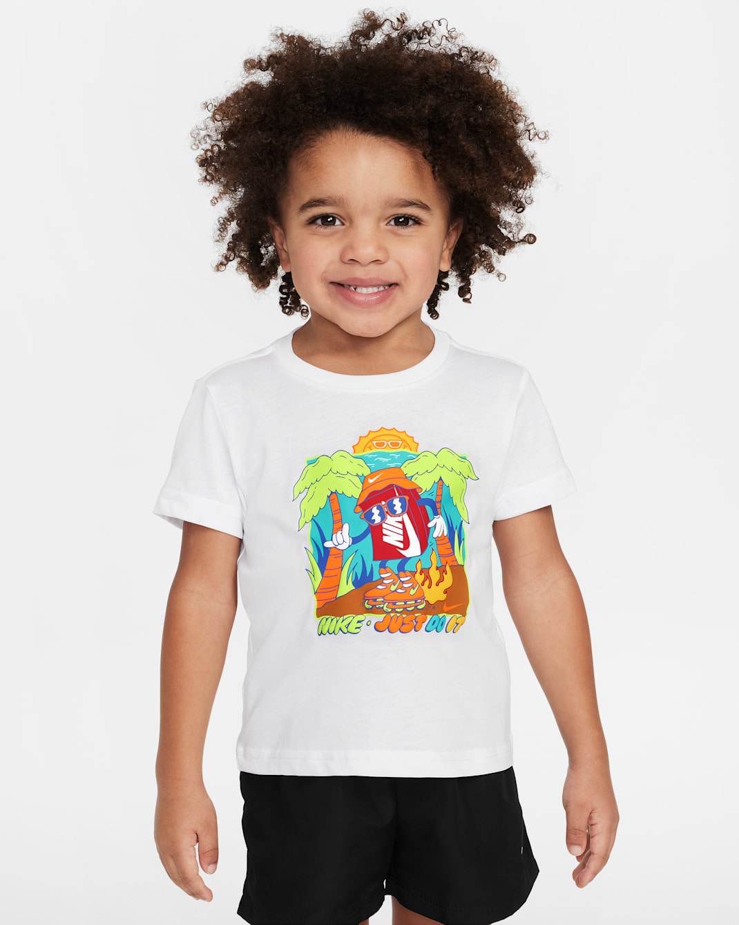 Nike Toddler Boxy Palm Tree T-Shirt - White