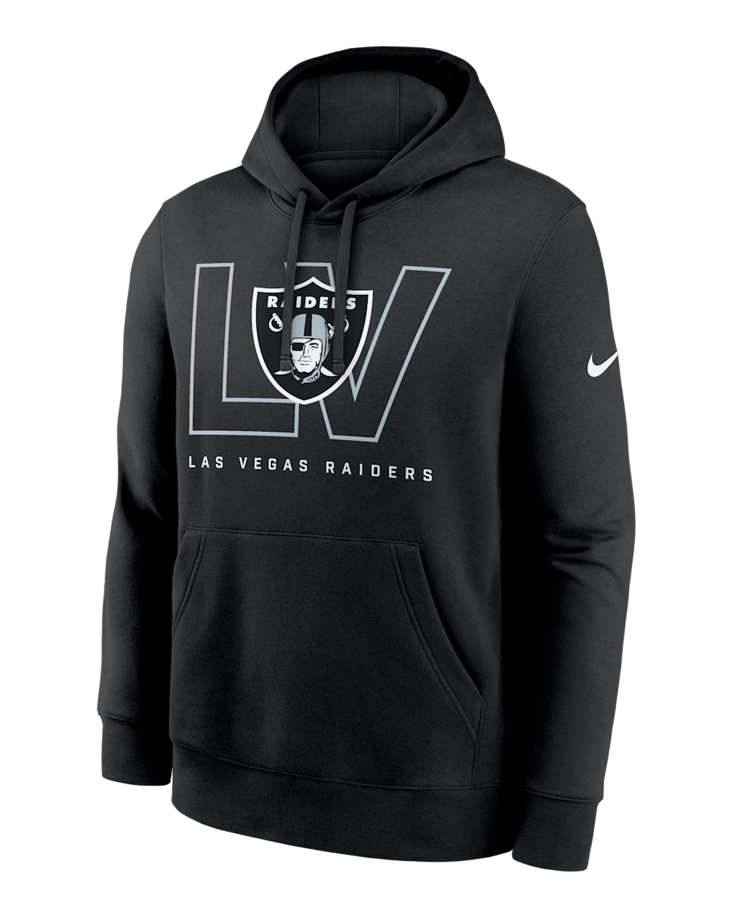 Sudadera con gorro sin cierre Nike de la NFL para hombre Las Vegas Raiders Busted Play Club - Negro