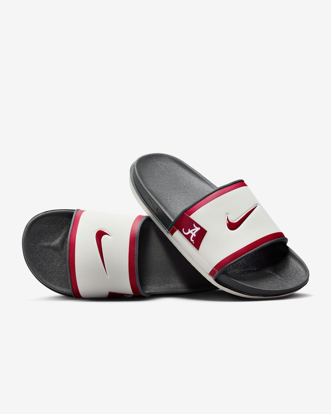 Nike College Offcourt (Alabama) Slides - Night Silver/Dark Smoke Grey/Team Crimson
