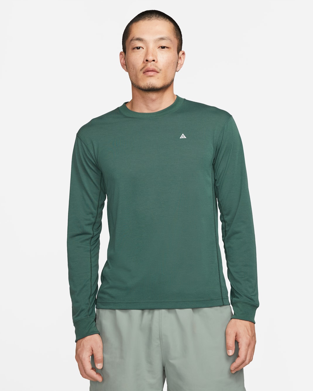 Nike Dri-FIT ACG 'Goat Rocks' Men's Long-Sleeve Top - Faded Spruce/Black/Summit White