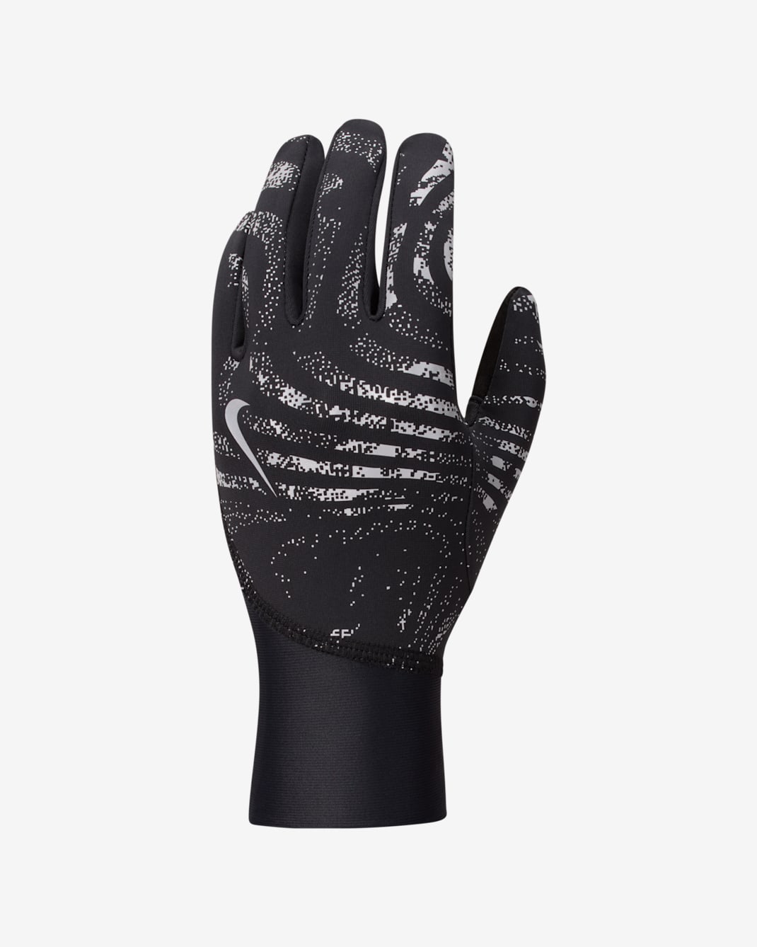 Nike Pacer Women's Therma-FIT Reflective Running Gloves - Black/Black/Silver