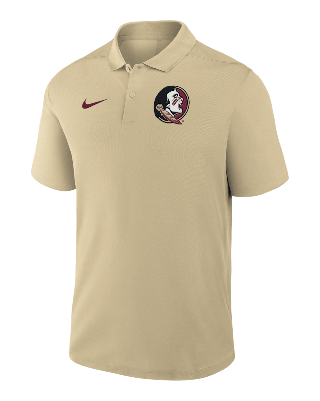 Florida State Primetime Victory Primary Logo Men's Nike Dri-FIT College Polo - Gold