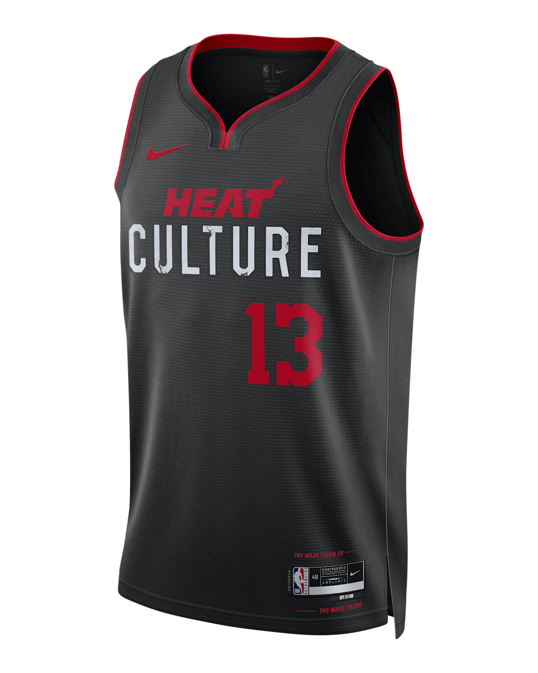 Bam Adebayo Miami Heat City Edition 2023/24 Men's Nike Dri-FIT NBA Swingman Jersey - Black
