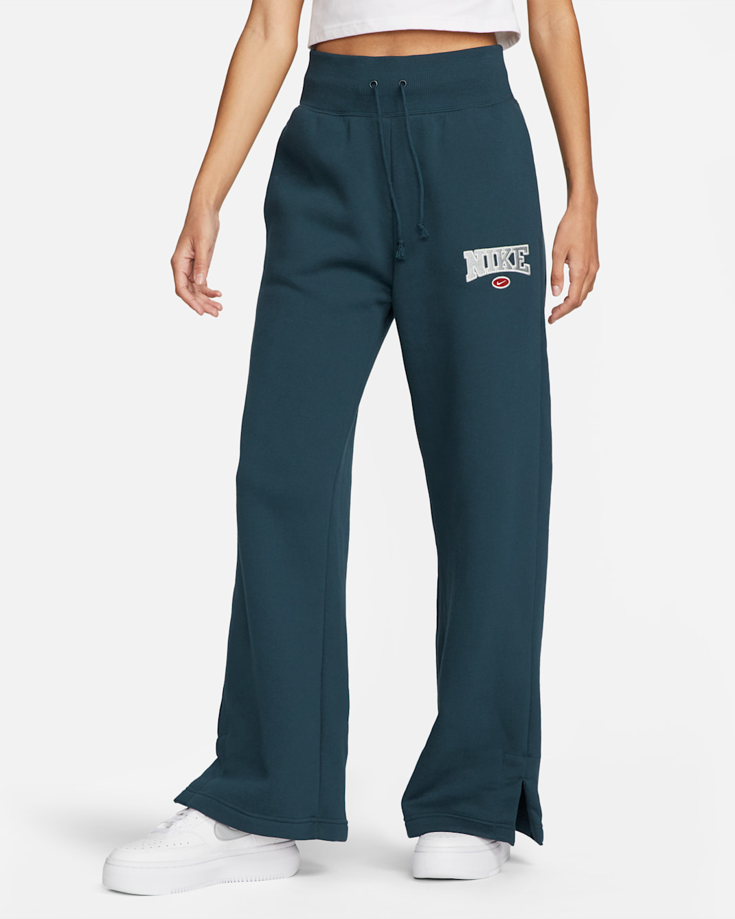Nike Sportswear Phoenix Fleece Women's High-Waisted Wide-Leg Sweatpants - Armory Navy