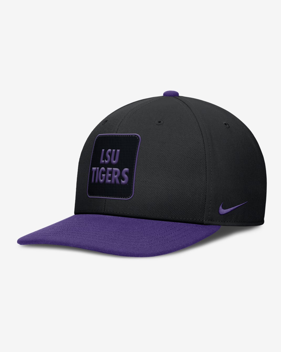 Gorra universitaria Nike Dri-FIT ajustable para hombre LSU Sideline Campus Local Pro - Morado