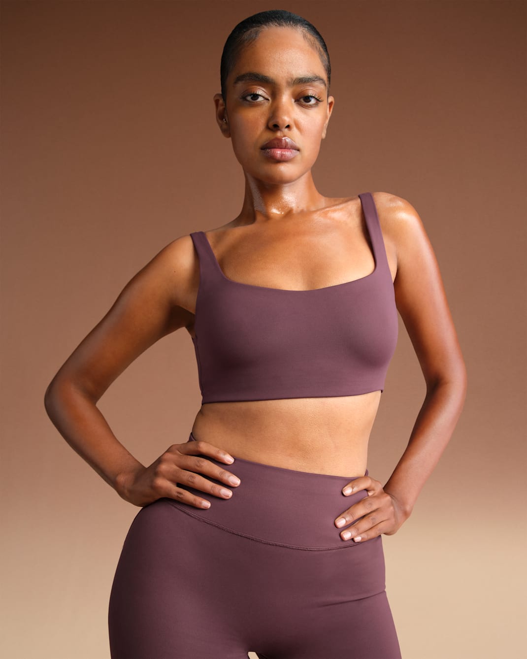 NikeSKIMS Matte Women's Scoop-Neck Bra - NSKM CURRANT