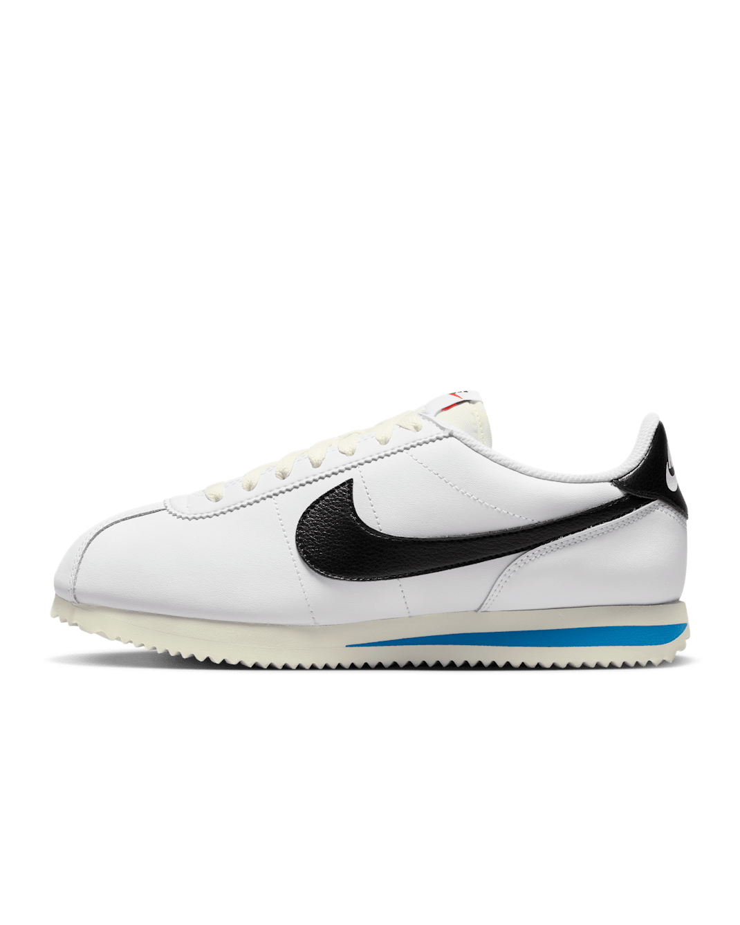 Nike Cortez Leather Women's Shoes - White/Light Photo Blue/Sail/Black