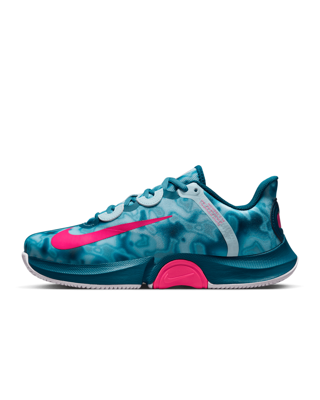 NikeCourt Air Zoom GP Turbo Naomi Osaka Women's Hard Court Tennis Shoes - Glacier Blue/Valerian Blue/Cerulean/Hyper Pink