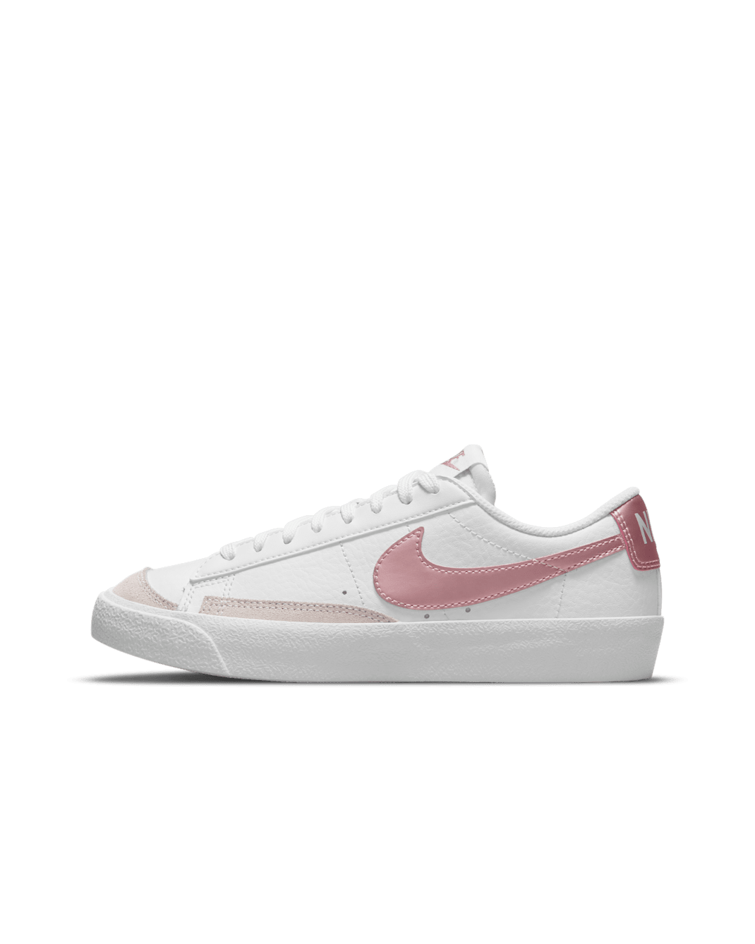 Nike Blazer Low '77 Older Kids' Shoes - White/White/Pink Glaze