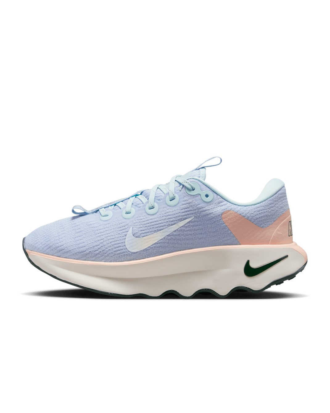 Nike Motiva Premium Women's Walking Shoes - Glacier Blue/Washed Coral/Vintage Green/Multi-Colour