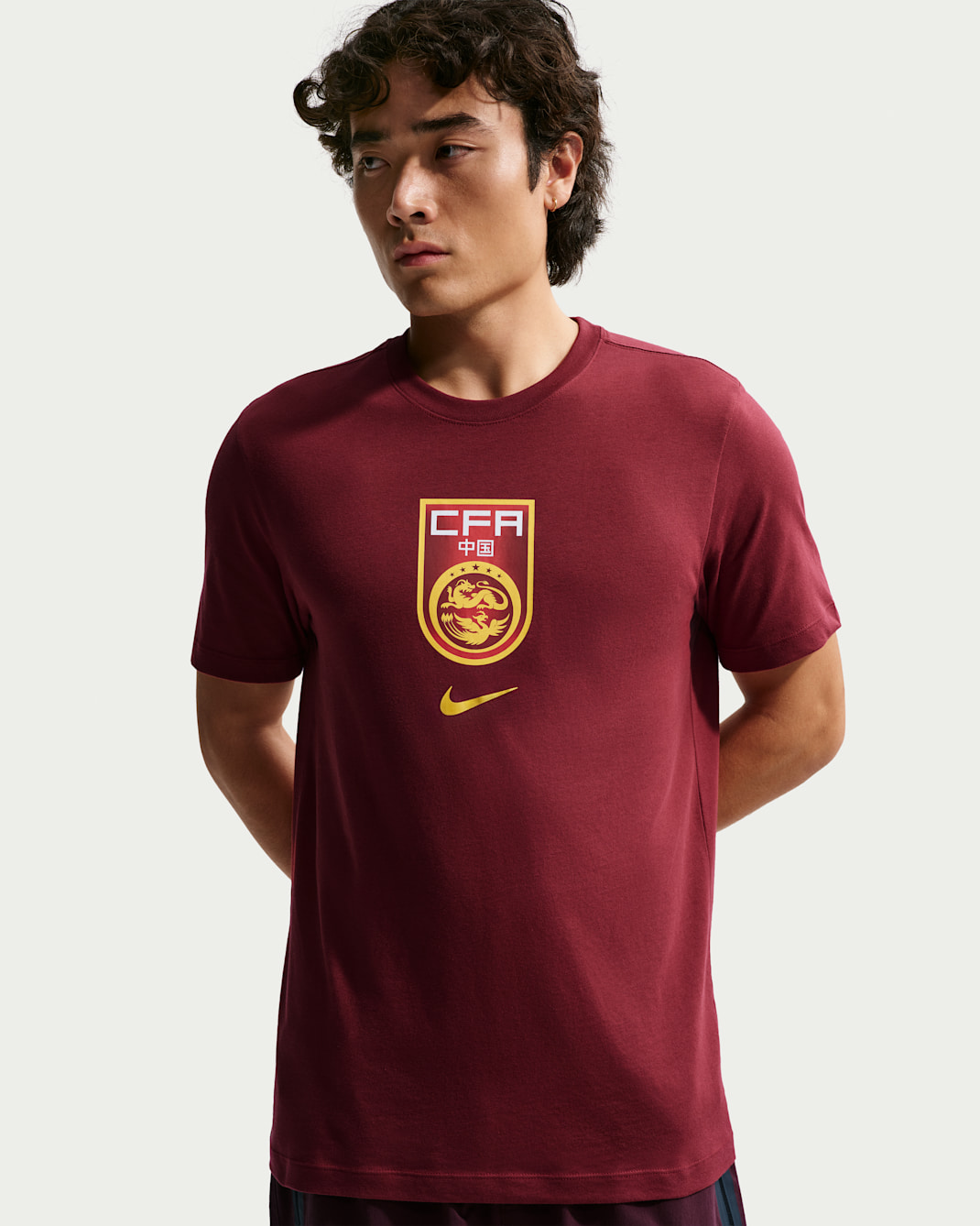 China Men's Nike Soccer T-Shirt - Team Red