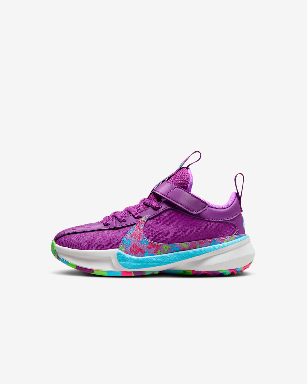 รองเท้าเด็กเล็ก Giannis Freak 5 - Bold Berry/Baltic Blue/Summit White/Fuchsia Dream