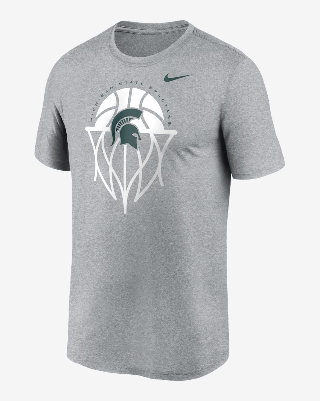 Michigan State Legend Basketball Icon Men's Nike Dri-FIT College T-Shirt - Grey
