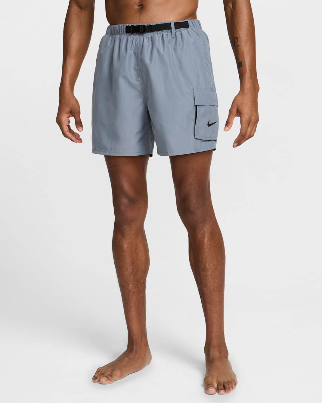 Nike Swim Voyage Men's 5" Brief-Lined Cargo Shorts - Cool Grey