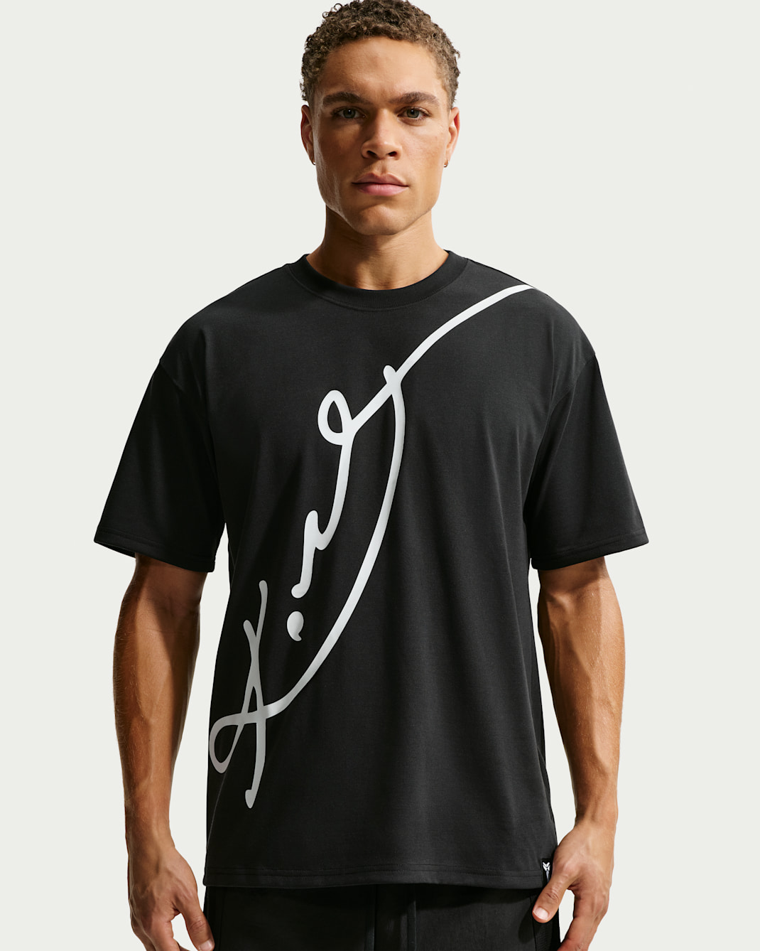 Playera de básquetbol Dri-FIT para hombre Kobe - Negro/Ceniza medio