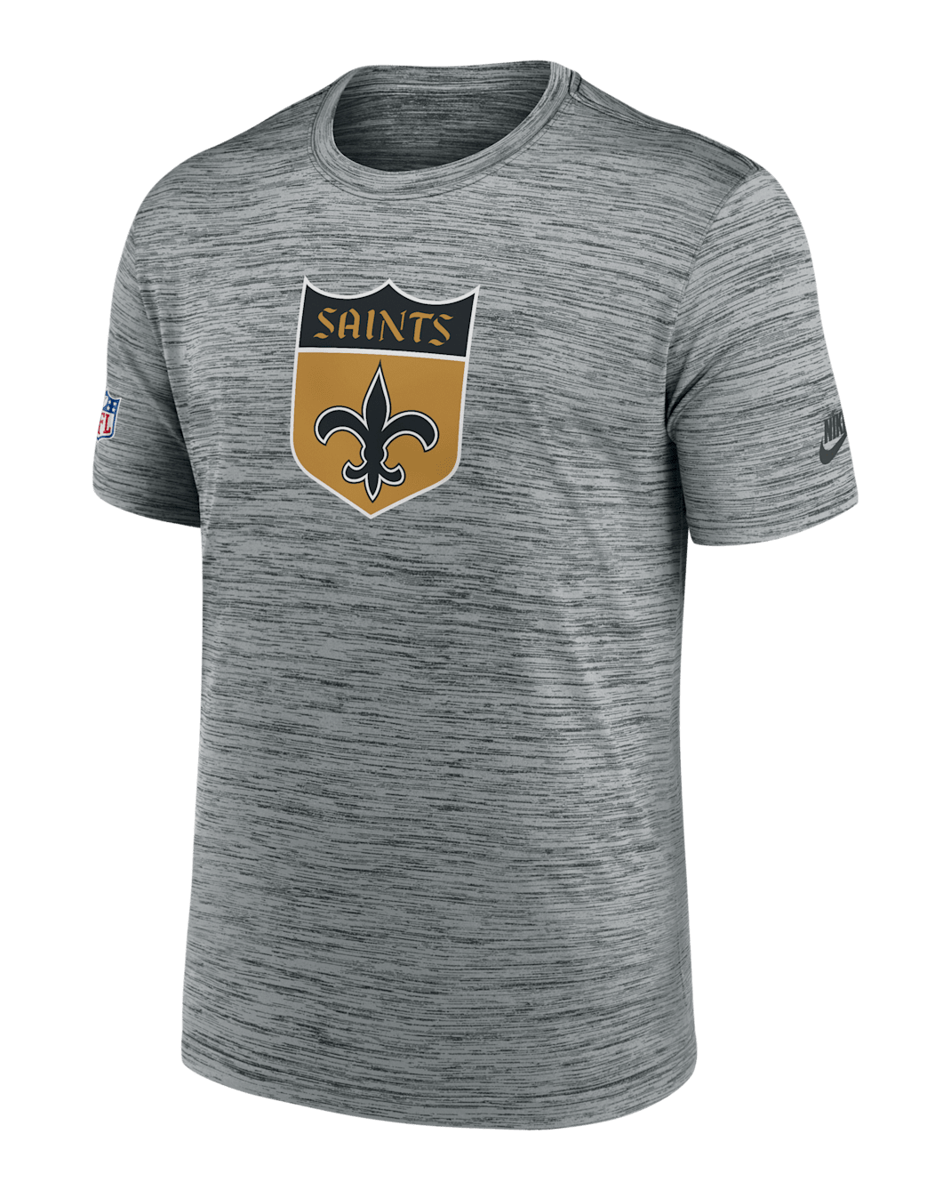 New Orleans Saints Sideline Velocity Men's Nike Dri-FIT NFL T-Shirt - Grey Heather