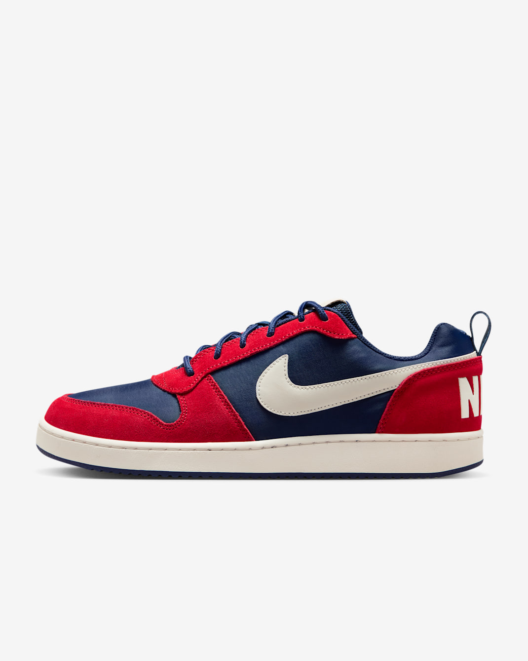 Nike Court Borough 低筒 Premium 男鞋 - Midnight Navy/University Red/Sail