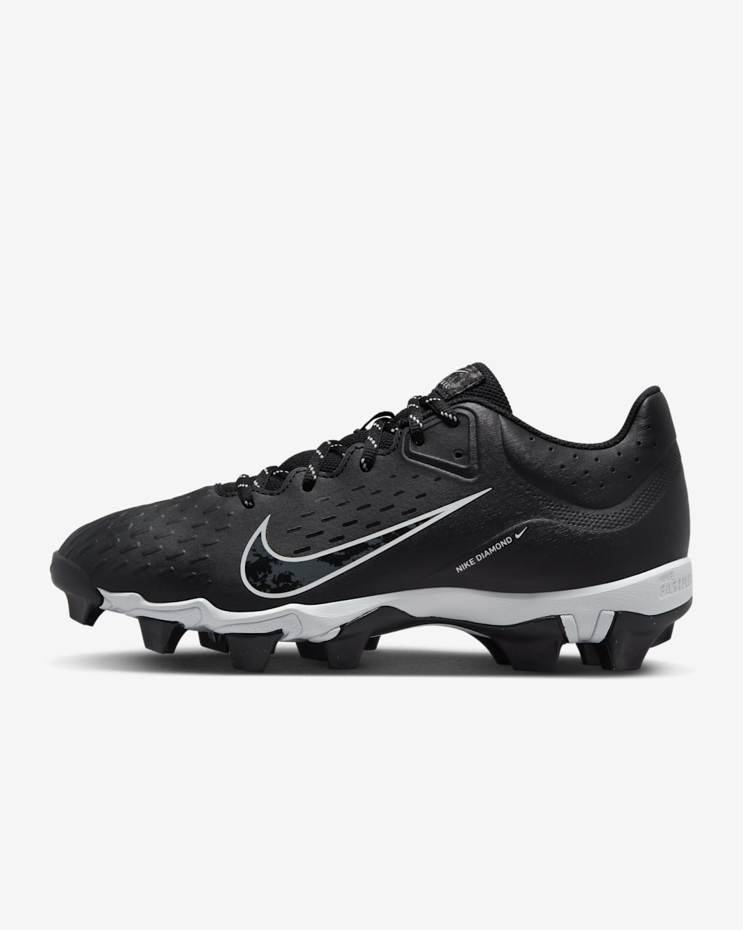 Nike Hyperdiamond 4 Keystone Women's Softball Cleats - Black/Pure Platinum/Iron Grey