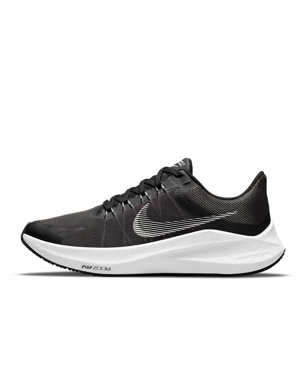 Nike Winflo 8 Women's Road Running Shoes - Black/Dark Smoke Grey/Light Smoke Grey/White