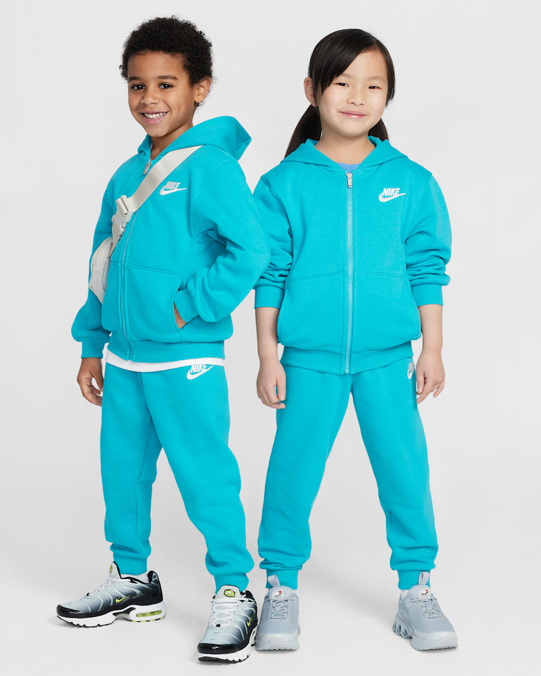 Nike Full-Zip Club Set Little Kids 2-Piece Hoodie Set - Dusty Cactus