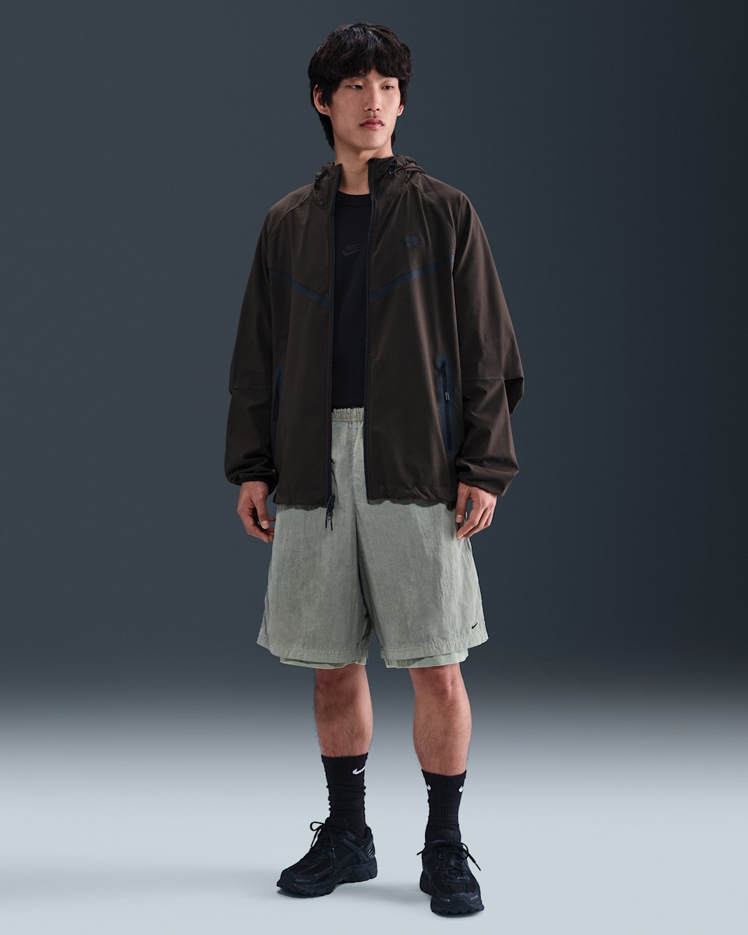 Nike Tech Men's Woven Shorts - Light Army/Black