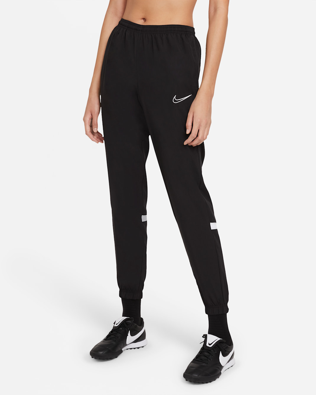 Nike Dri-FIT Academy Women's Woven Soccer Track Pants - Black/White/White/White