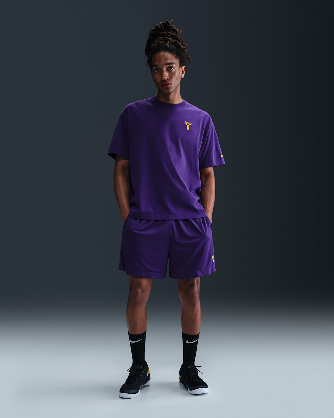 Short de basket 15 cm Dri-FIT Kobe - Court Purple/University Gold/University Gold