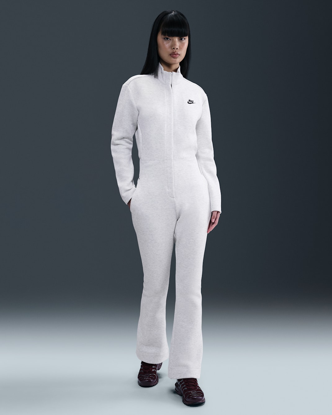 Nike Sportswear Tech Fleece Women's Jumpsuit - Light Grey/Heather/Black